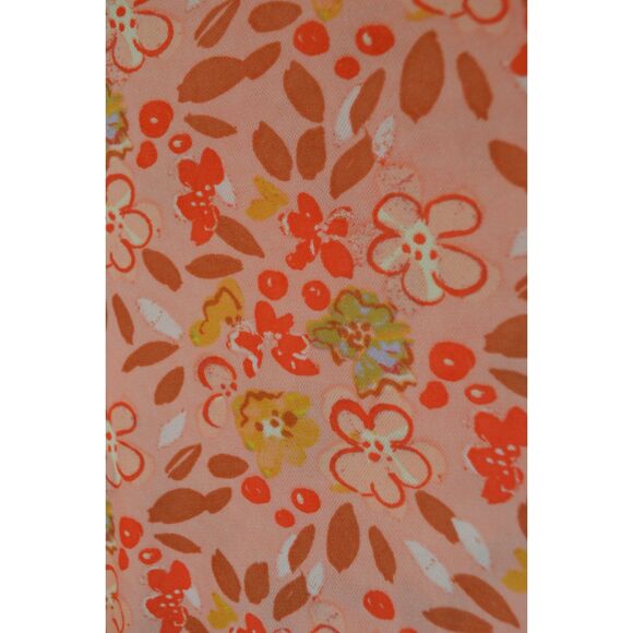 LOGO Layers Lori Goldstein Women's Large Pink Printed Sheer Ruffled Hem Tunic - Picture 10 of 12